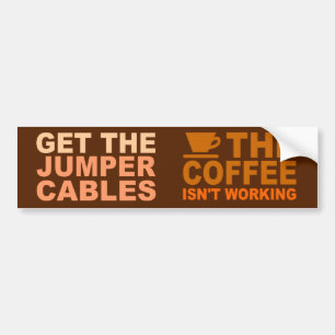 Jumperkabels bumpersticker