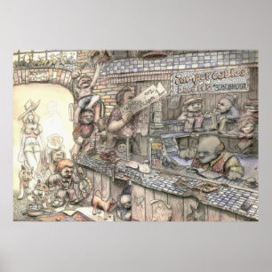 Jumperkabels en dwarfs - Poster