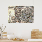 Jumperkabels en dwarfs - Poster (Keuken)