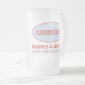 Jumpers en Jammers Frosty Beer w. initialen Matglas Bierpul (Voorkant rechts)