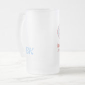 Jumpers en Jammers Frosty Beer w. initialen Matglas Bierpul (Voorkant links)