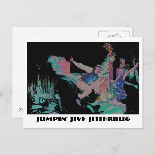 Jumpin' Jive Jitterbug Briefkaart (Voorkant / Achterkant)