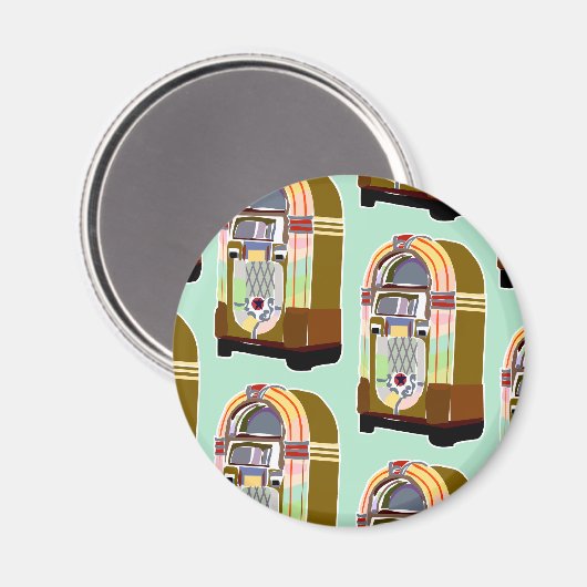 Jumpin Jukebox Pattern Magneet (Voorkant / Achterkant)