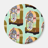 Jumpin Jukebox Pattern Magneet (Voorkant)