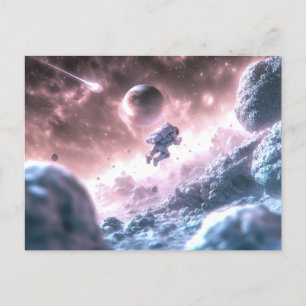 Jumping Astronaut Briefkaart
