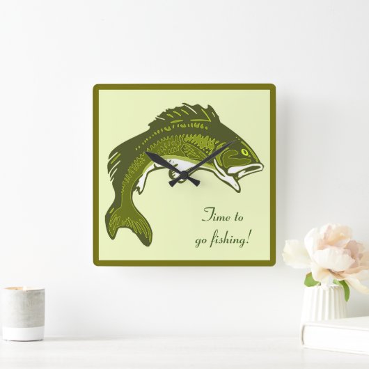 Jumping Bass Clock Vierkante Klok (Huis)