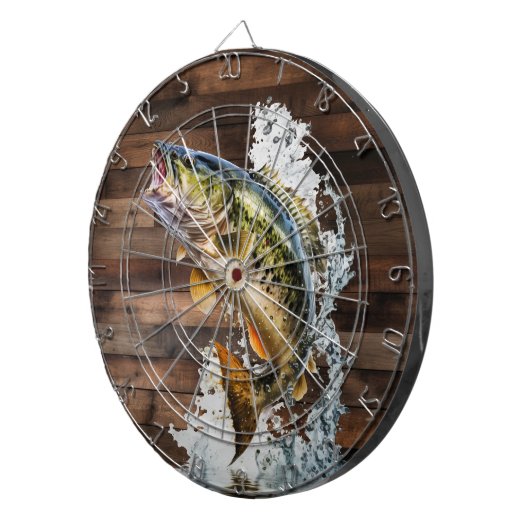 Jumping Bass Gone Vist Dartbord (Voorkant Rechts)