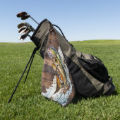 Jumping Bass Gone Vist Golfhanddoek (Groen)