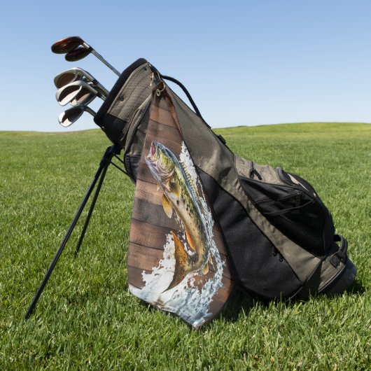 Jumping Bass Gone Vist Golfhanddoek (Groen)