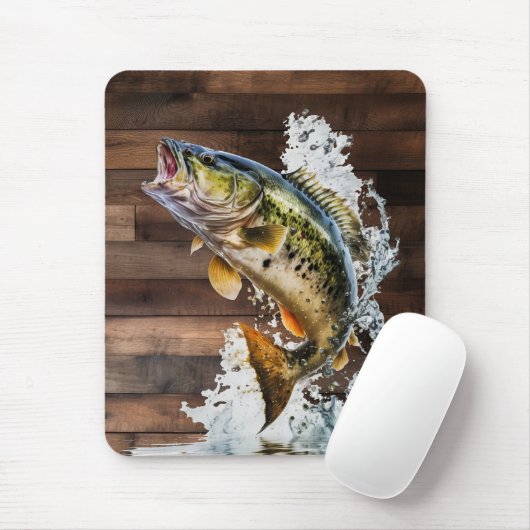 Jumping Bass Gone Vist Muismat (Met muis)