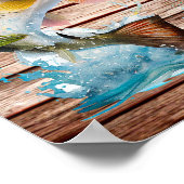 Jumping Bass Gone Vist Poster (Hoek)