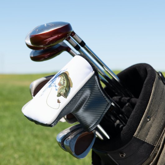 Jumping Bass Vist Golfheadcover (Insitu)