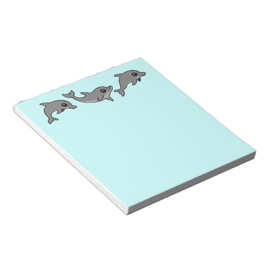 Jumping Bottlenose Dolphin Notitieblok (Schuin)