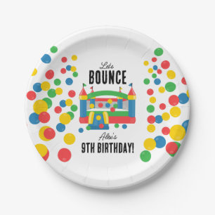 Jumping Bouncy Castle Kinder Bounce verjaardagsfee Papieren Bordje