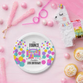 Jumping Bouncy Kasteel Meisjes Verjaardagsfeest Papieren Bordje (Feest)