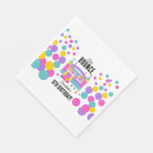 Jumping Bouncy Kasteel Meisjes Verjaardagsfeest Servet (Hoek)