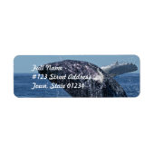 Jumping Bultrug Whale Mailing Labels (Voorkant)