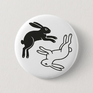 Jumping Bunnies Ronde Button 5,7 Cm