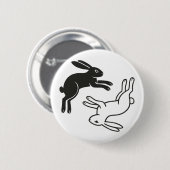 Jumping Bunnies Ronde Button 5,7 Cm (Voorkant /achterkant)