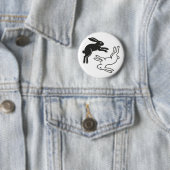 Jumping Bunnies Ronde Button 5,7 Cm (In situ)