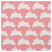 Jumping Bunny Pattern Pink Stof (Swatch)