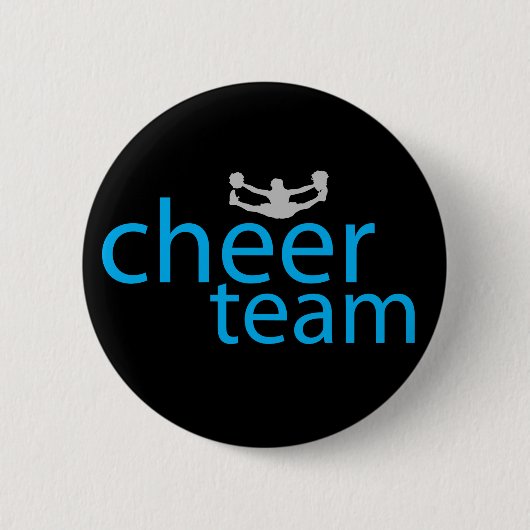 Jumping Cheerleader Team Gear Ronde Button 5,7 Cm (Voorkant)