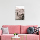 Jumping Cholla Cactus Desert B&W Foto-Prints Canvas Afdruk (Insitu (Woonkamer))
