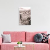 Jumping Cholla Cactus Desert B&W Foto-Prints Canvas Afdruk (Insitu (Woonkamer))