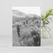 Jumping Cholla Cactus Invitation Kaart (Staand voorkant)