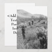 Jumping Cholla Cactus Invitation Kaart (Voorkant / Achterkant)