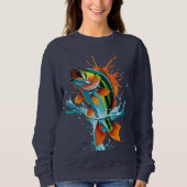 Jumping Colorful Fish – Women’s Sweatshirt (Voorkant)