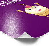 Jumping cupcakes foto afdruk (Hoek)