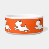 Jumping Dog Pattern Pet Bowl Voerbakje (Links)