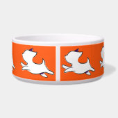 Jumping Dog Pattern Pet Bowl Voerbakje (Achterkant)