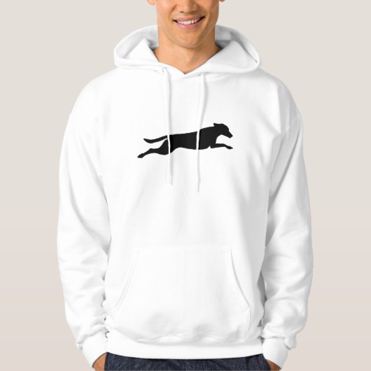 Jumping Dog Silhouette Hoodie (Voorkant)