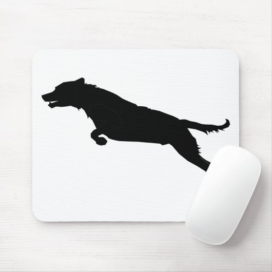 Jumping Dog Silhouette Muismat (Met muis)