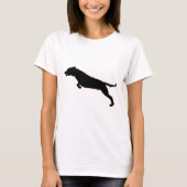 Jumping Dog Silhouette T-shirt (Voorkant)
