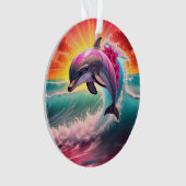 Jumping Dolphin Acryl Ornament (voorkant)