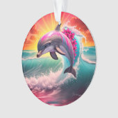 Jumping Dolphin Acryl Ornament (voorkant)