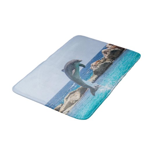 Jumping Dolphin Badkamer Tapijt Mat Home Decor (Gekanteld)