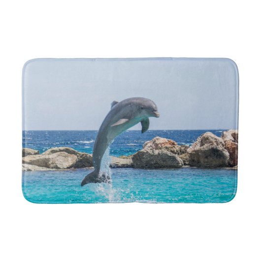 Jumping Dolphin Badkamer Tapijt Mat Home Decor (Voorkant)