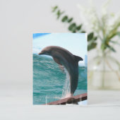 Jumping Dolphin Briefkaart (Staand voorkant)