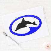 Jumping Dolphin  Divers Sticker (Envelop)