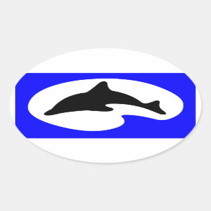Jumping Dolphin  Divers Sticker