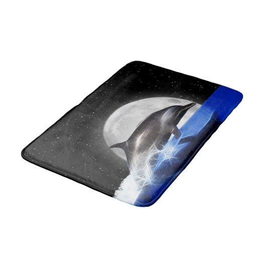 Jumping Dolphin en Moon Badmat (Gekanteld)