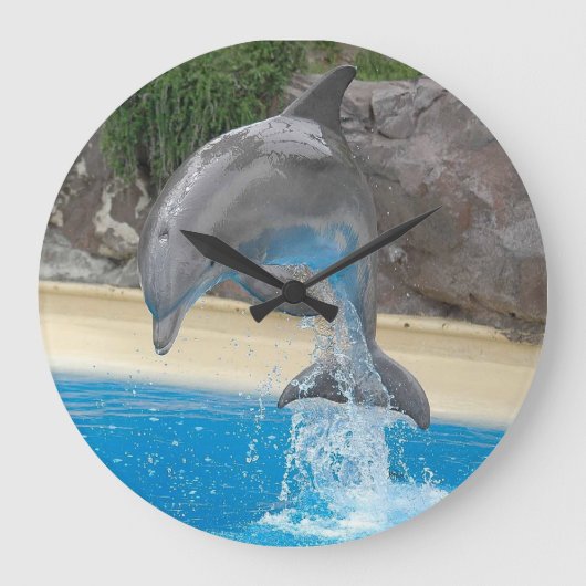 Jumping Dolphin Grote Klok (Voorkant)