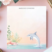 Jumping Dolphin Ocean Zee Gepersonaliseerde naam Notitieblok