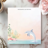 Jumping Dolphin Ocean Zee Gepersonaliseerde naam Notitieblok