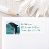 Jumping Dolphin Retouradres Mailing Label (Insitu)