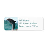 Jumping Dolphin Retouradres Mailing Label (Voorkant)